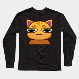 Mad/annoyed orange cat Long Sleeve T-Shirt